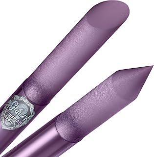 Glass Cuticle Pusher by GLADZY - Manicure Stick, Genuine Czech Quality, Professional Precision Filing Cuticle Remover, Abrasive Surface Never Wears Out