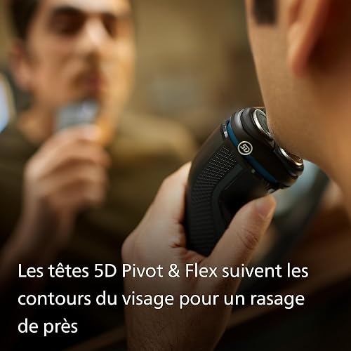 Philips Electric Shaver 3000 Series - Wet & Dry Electric Shaver for Men with SkinProtect Technology in Dark Moon, Pop-up Beard Trimmer, Cordless Shaver (Model S3145/00) - 5