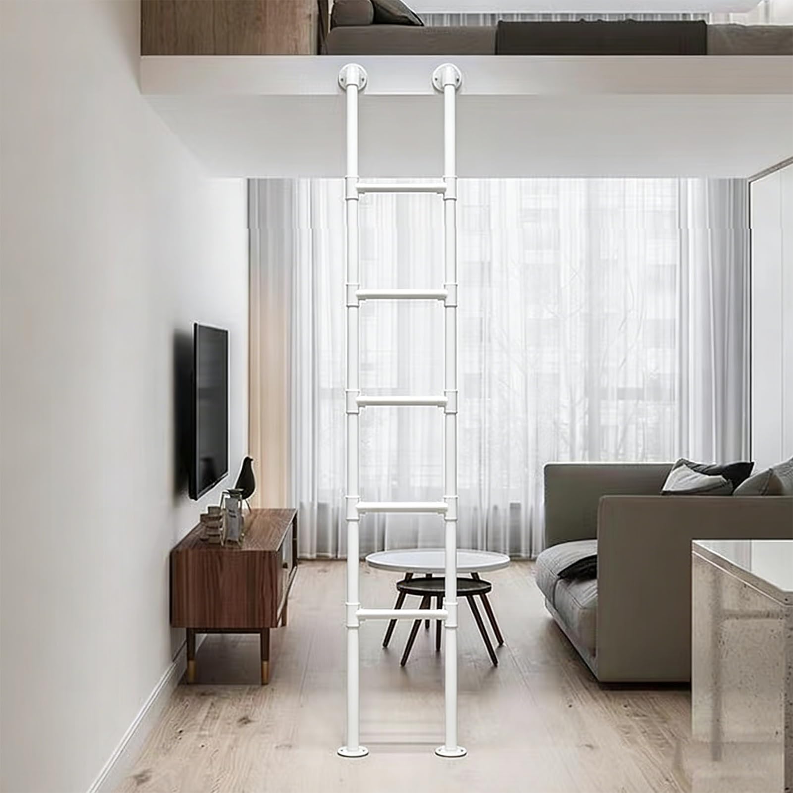 Échelle pour loft et couchage en hauteur 190cm | Aménagez votre studio ou chambre d'enfant avec style