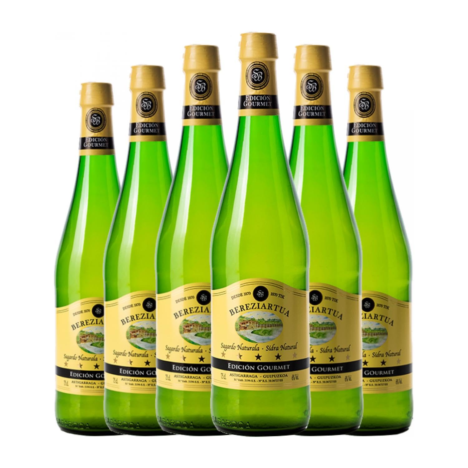 Sidra Bereziartua Sagardotegia Edición Gourmet 75 cl Caja de 6 Botellas