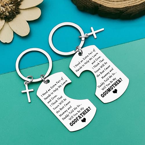 Miniatura 4 de Dabihu Llavero de regalo para padrinos de padrinos, regalos para bautismo, bautizo, regalo de primera comunión