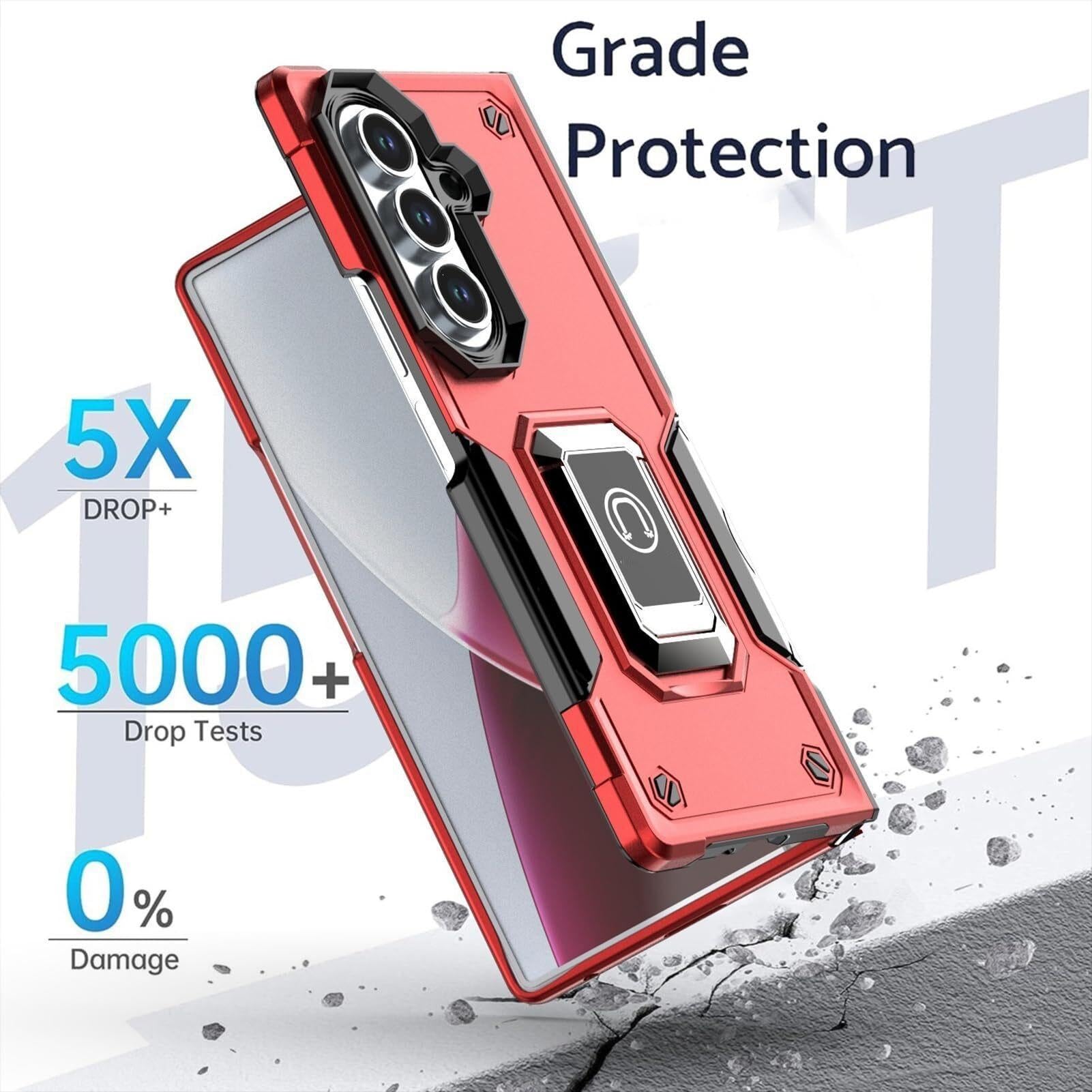 Funda Antichoques para Samsung Galaxy Z Fold 8 Ultra, Anillo Metal