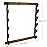 Rush Creek Creations Rifle and Shotgun Indoor Gun Rack for Wall - Stores Rifles, Shotguns, and AR-15 Style Firearms - Great Indoor 5 Gun Wall Mount Storage Display Rack - American Cherry Finish