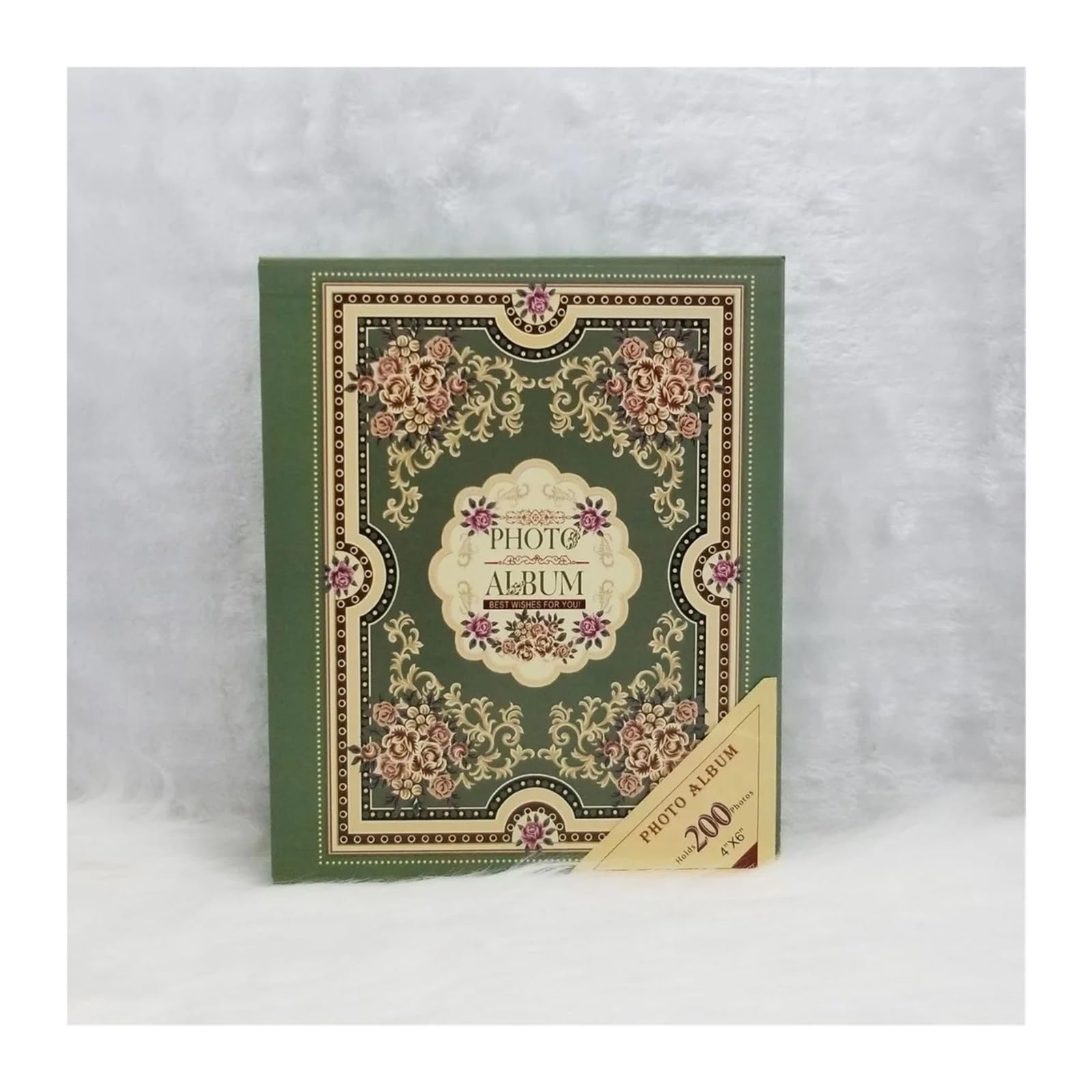 Álbum De Fotos Álbum de fotos en caja 6 pulgadas y 200 páginas. Gran capacidad for una familia un viaje bodas conmemorativo(Color 03)