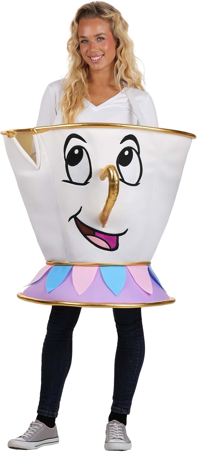 Deluxe Beauty and the Beast Chip Costume for Adults | Halloween or Cosplay Outfit | Includes Tunic with Adjustable Straps