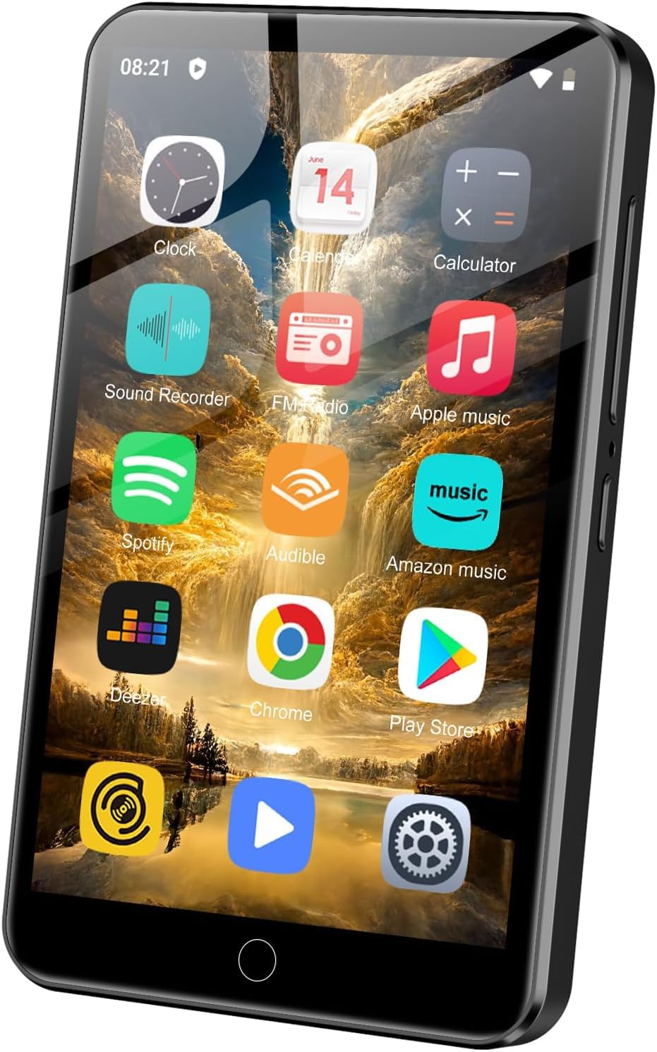 MP3 Player with Bluetooth and WiFi, ZAQE 80GB Storage &amp; Android OS, 4" Touch Screen, FM Radio, Kids MP3 &amp; MP4 Player with Spotify Google Play Store, Portable Media Player (Black)
