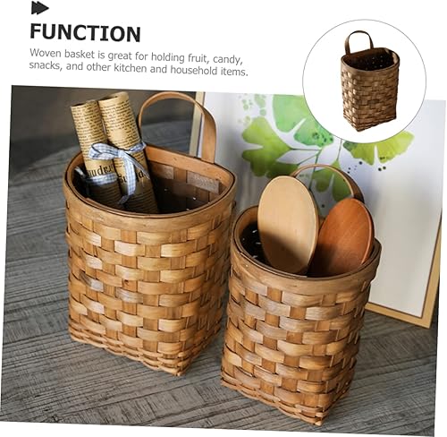 Miniatura 8 de Cesta grande tejida para colgar en la pared para almacenamiento decorativo de flores y verduras, decoración para cocina, jardín y picnics