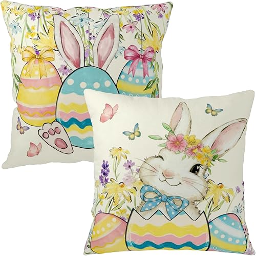 Miniatura 60 de Fundas de Almohada Decorativas de Invierno Navidad Renos Pino Pájaros Cardinales País de las Maravillas Bosque Funda de Almohada 18x18 Juego de 2