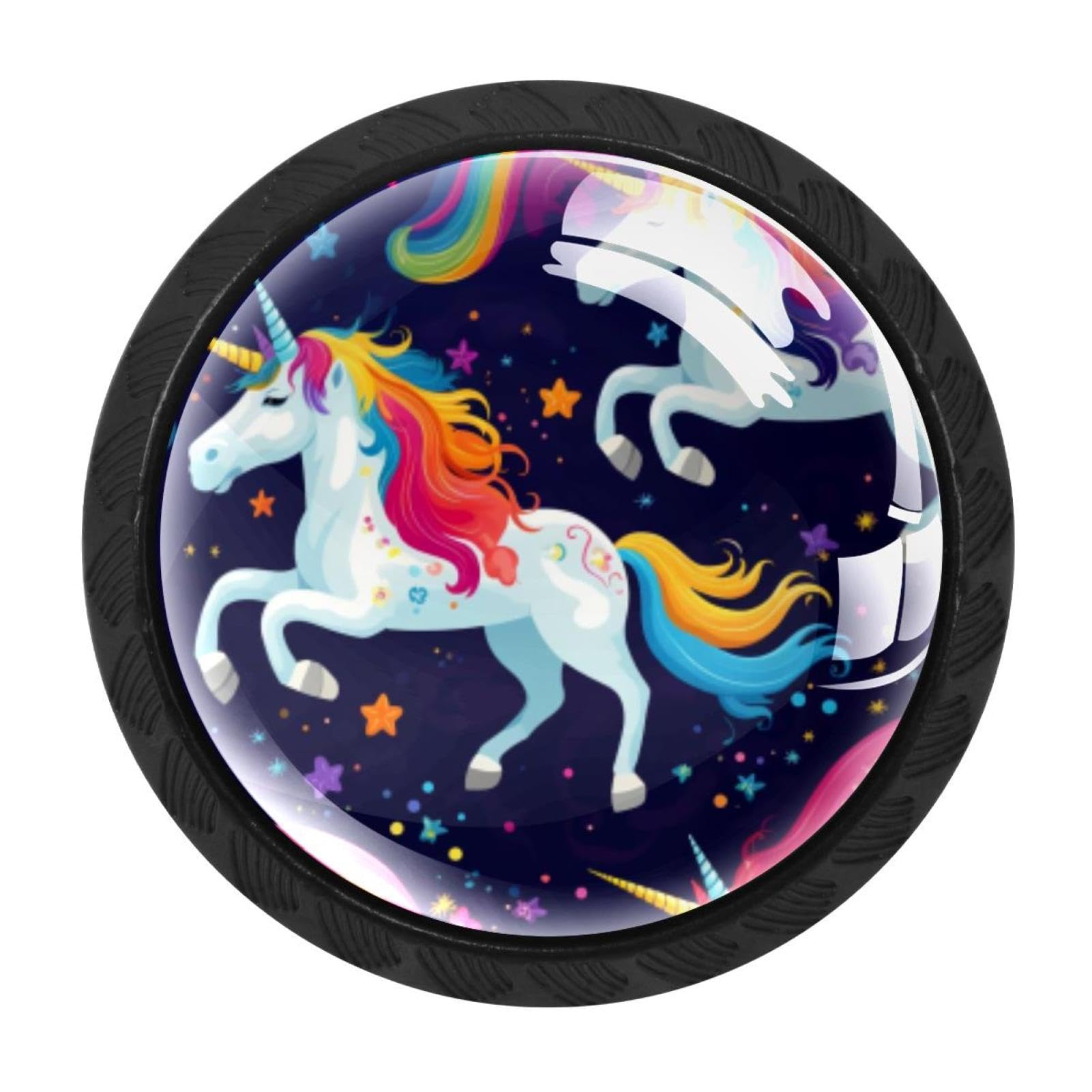 Chenzzzz Multicolored 15 4 Pack Rainbow Unicorn Kitchen Cabinet Knobs Drawer Knobs Door Dresser Handles For Personalized Gifts Great For Any Occasion