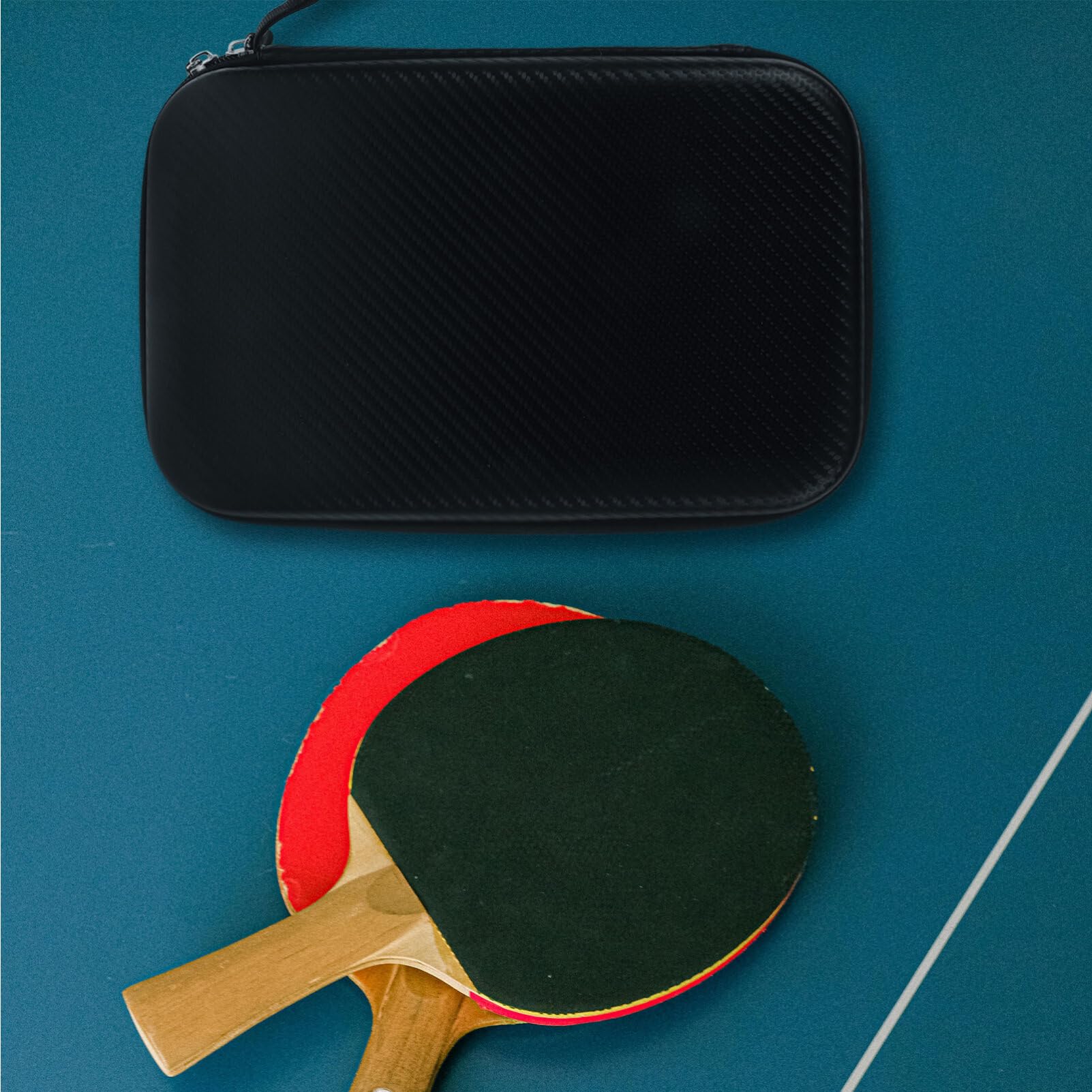 Yardwe Custodia Per e Racchette Pong Racket Tennis e Pu Per Protezione e Conservazione Per Appassionati Sport Texture