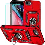 Pour iPhone 8/7 Affaire, iPhone SE étui 2020/2022/3rd avec protecteur d'écran: [Norme militaire 20ft. Drop Tested] Coque de téléphone de protection antichoc pour - iPhone 8 (Noir)