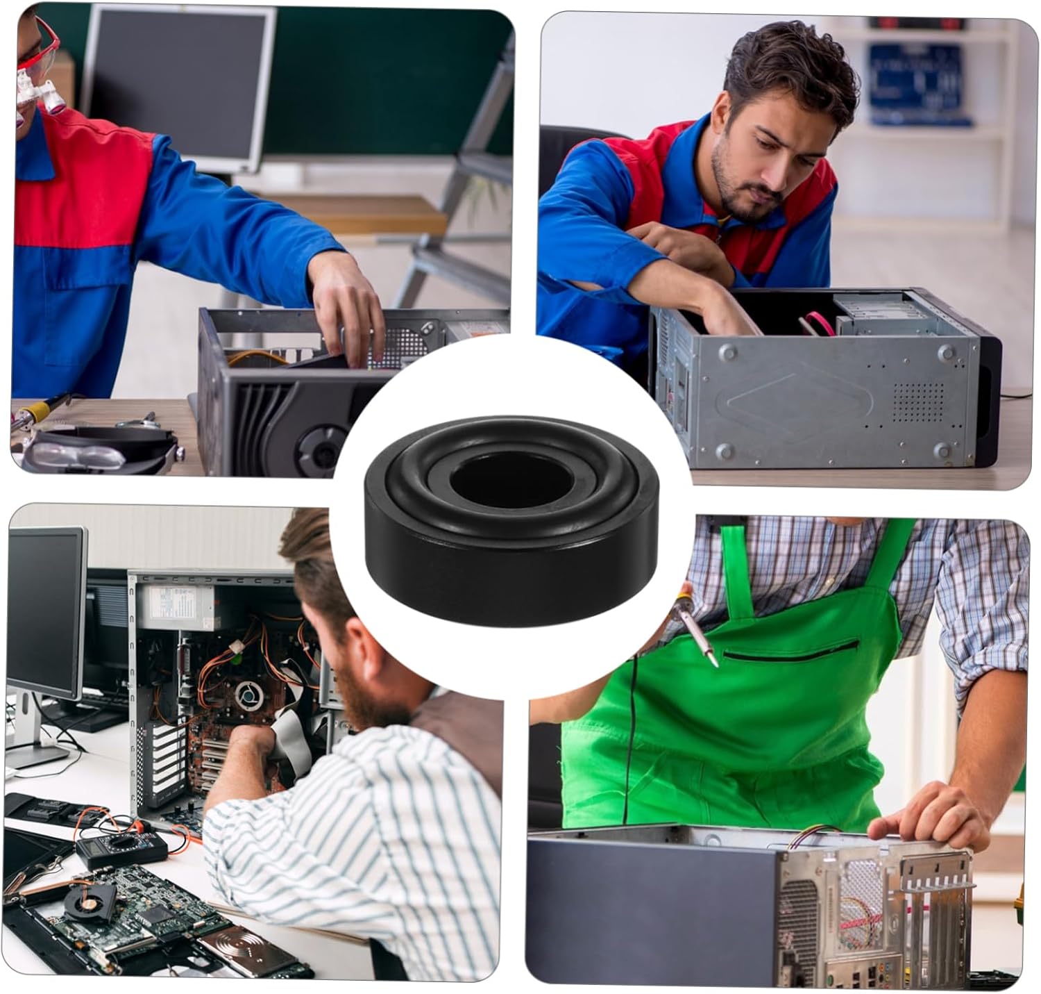 Speaker Isolation Feet Pads Aluminum Alloy Vibration Dampers for Audio Equipment Subwoofer Turntable Amplifier and Computer Cases Noise Reduction and Enhanced Sound Quality