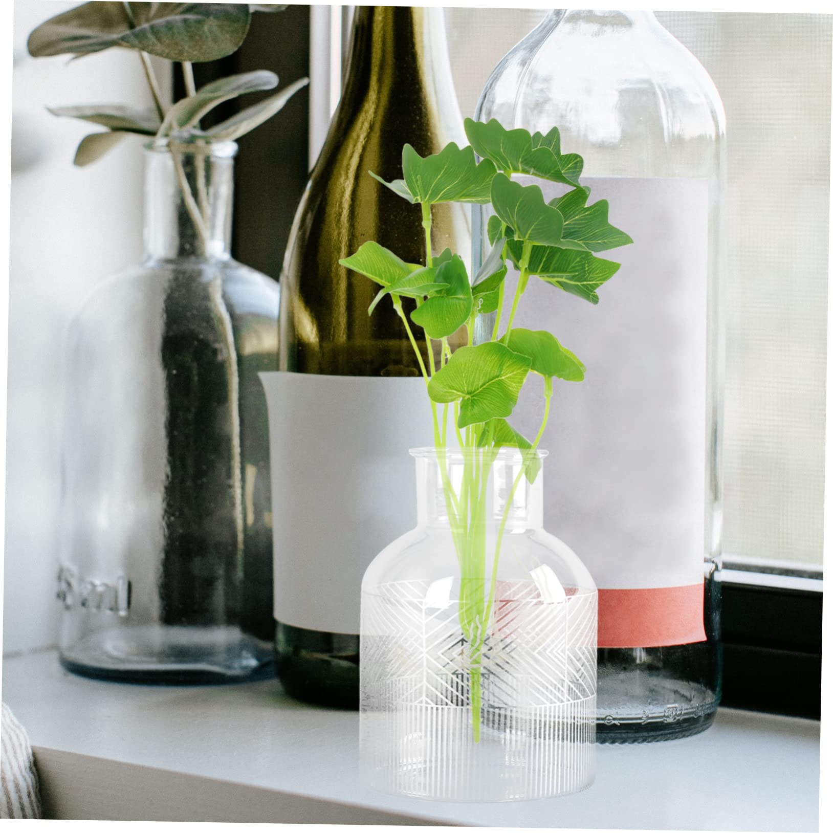 Cabilock 25 Piezas De Plantas De Imitación Decoraciones Verdes Decoración para Mesa Decoración De Mesa De Comedor Plantas Acuáticas Artificiales Adorno De Acuario Decoración De Acuario
