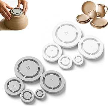 10Pcs Pottery Foot Ring Tool Set 5-Size for Ceramics Base Maker and Aligner