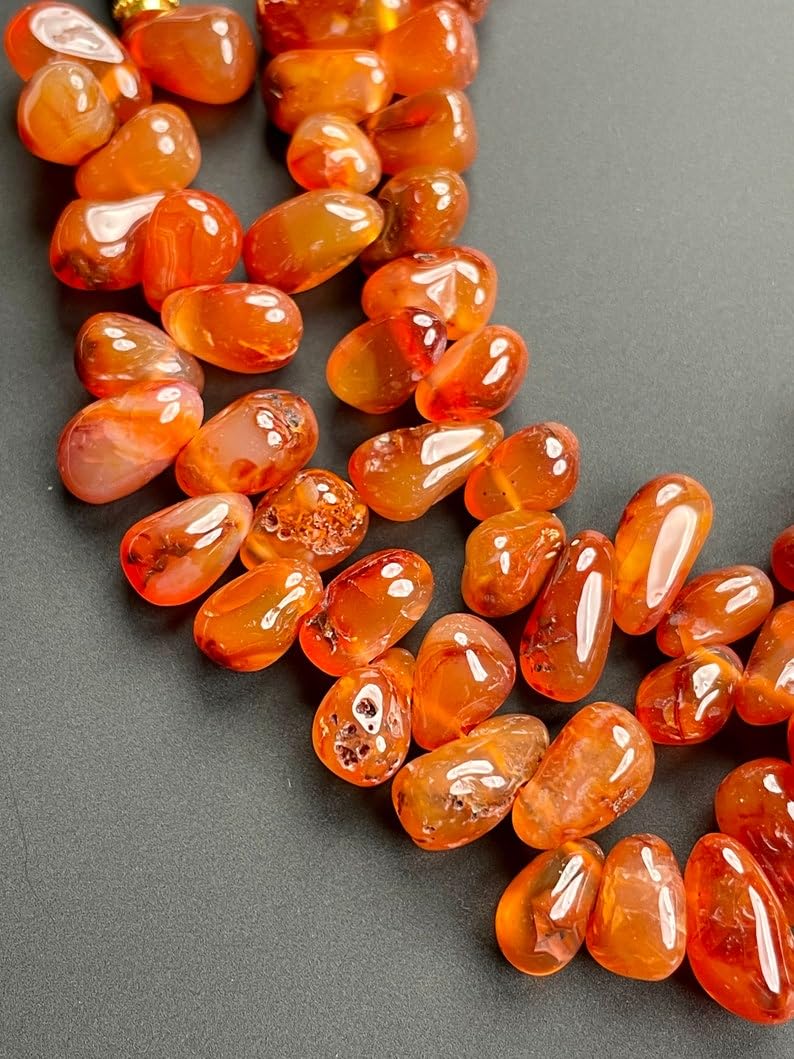 Perles de cornaline naturelle : oubliez les fausses pierres pour vos bijoux