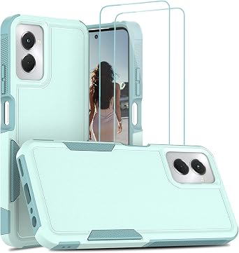 Jeylly for Motorola Moto G Power 5G 2024 Case, Military Grade Drop Protection Scratch Resistant Dual Layer Heavy Duty Shockproof Protective Phone Case for Moto G Power 5G 2024, Turquoise
