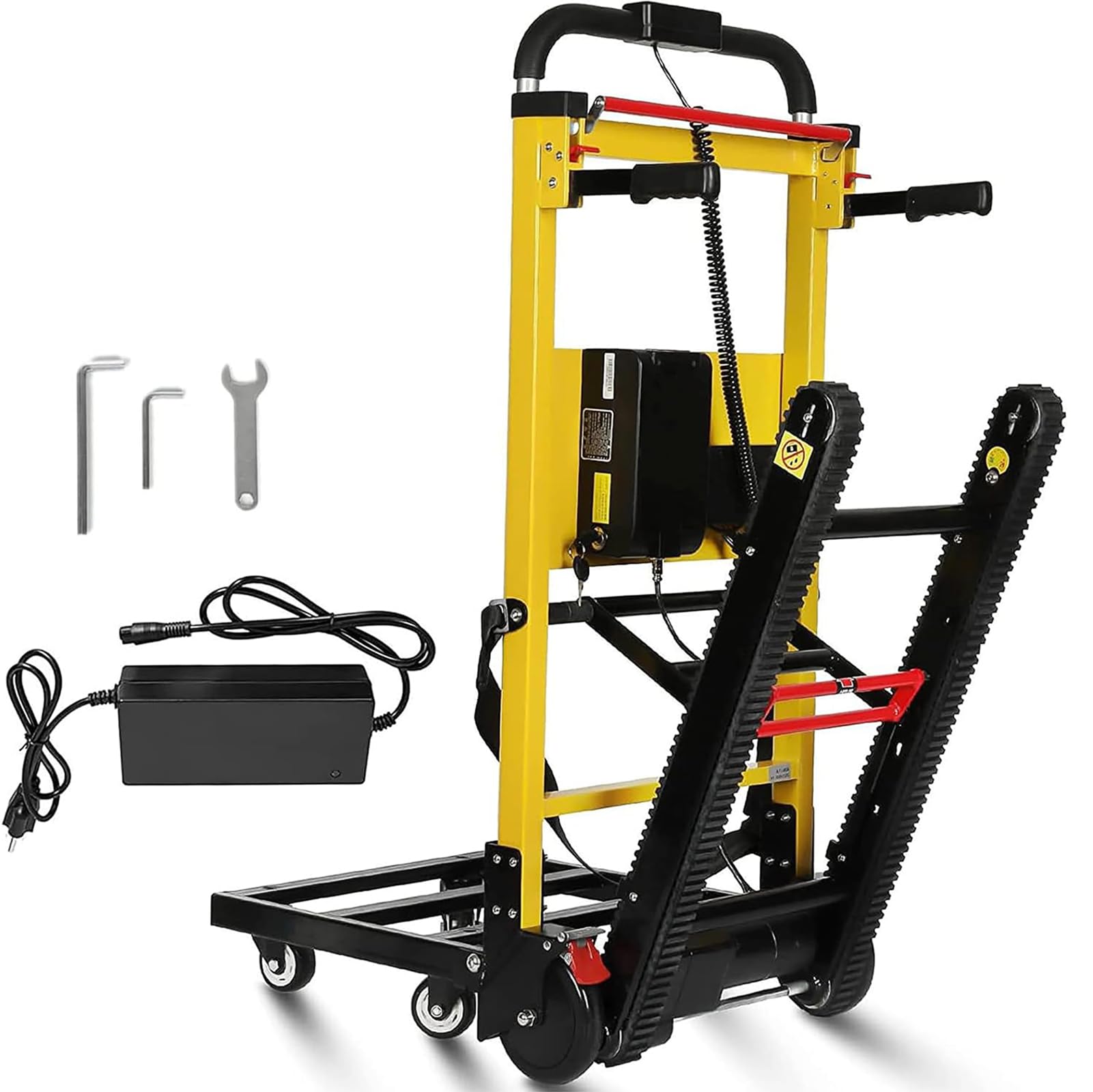 1200 W Carro Eléctrico para Subir Escaleras Durable Multifuncional Sube Escaleras Electrico Carretilla De Mano Eléctrica Escalador Escaleras Plegable,04