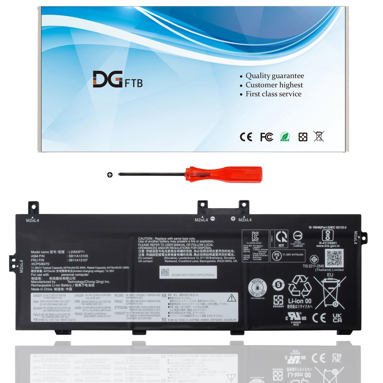 Amazon.com: L20M3P71 Laptop Battery for Lenovo ThinkPad X13 Yoga