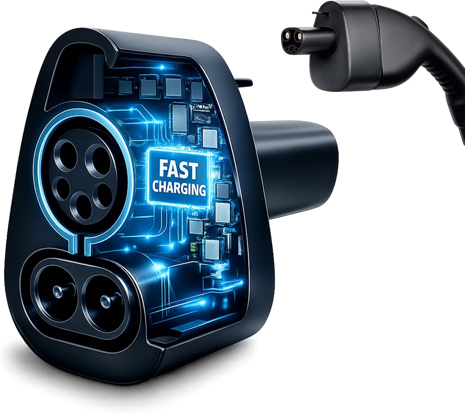 CCS1 to Tesla Adapter for Model 3/Y/S/X 2021+, CCS Combo 1 Adapter for CCS-Enabled NACS EVs at DC Charger ONLY, Fast Charging Up to 250kW/500A, Compatible with Level 3 Charger Station