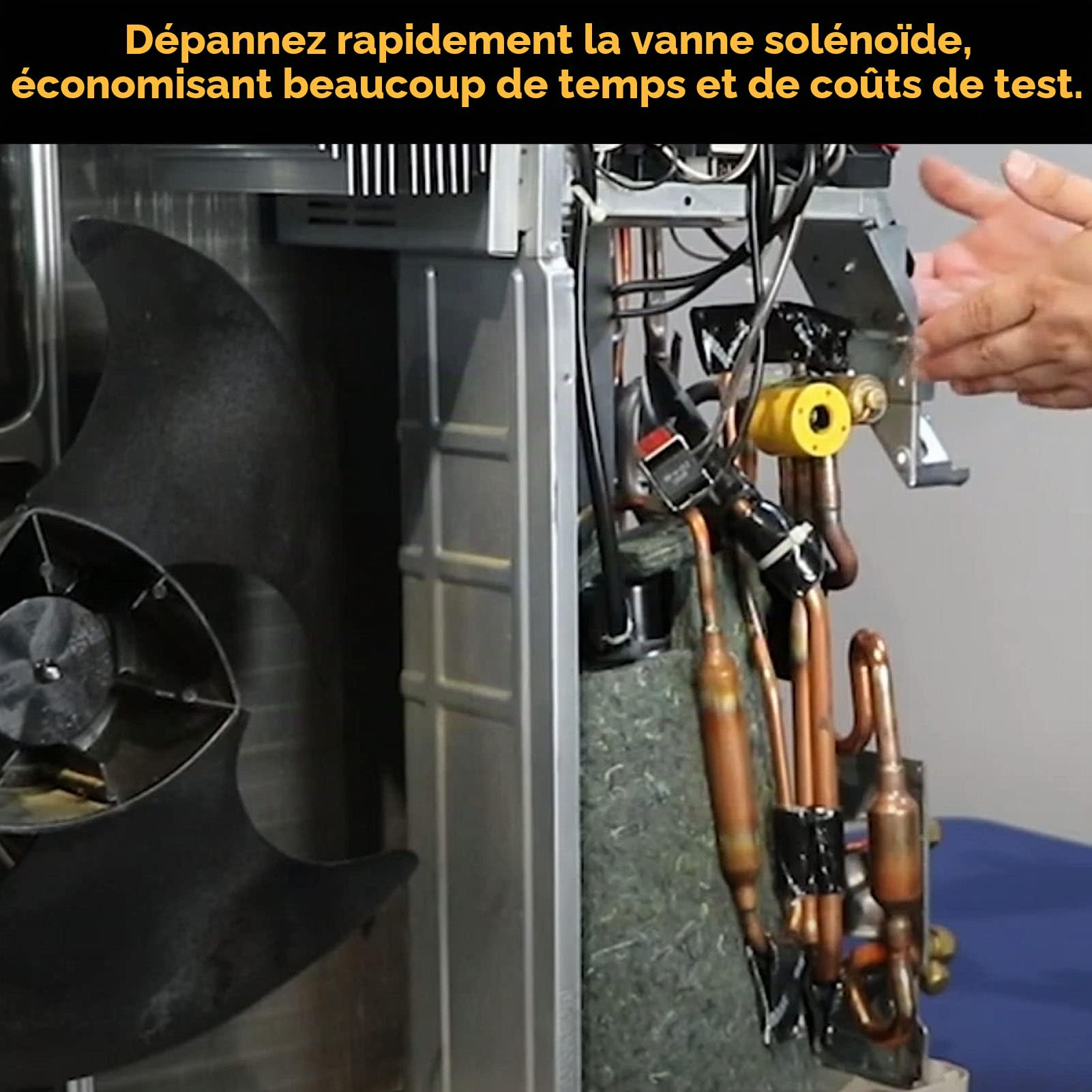 Solénoïde Valve Aimant Outil #TLMKC Aimant de dépannage 18 mm Compatible avec toutes les vannes industrielles courantes Jaune