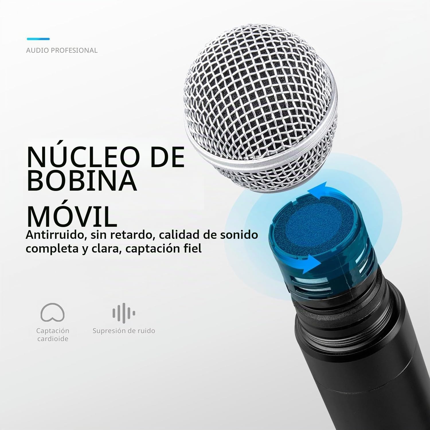 Microfono inalambrico UHF UBR-102 con micrófonos de diadema de solapa de mano inalámbricos, 260ft Rango, Adecuado para la Iglesia, Conferencias, Karaoke, Bodas, DJ, y bares (1 de mano y 1 Bodypack)