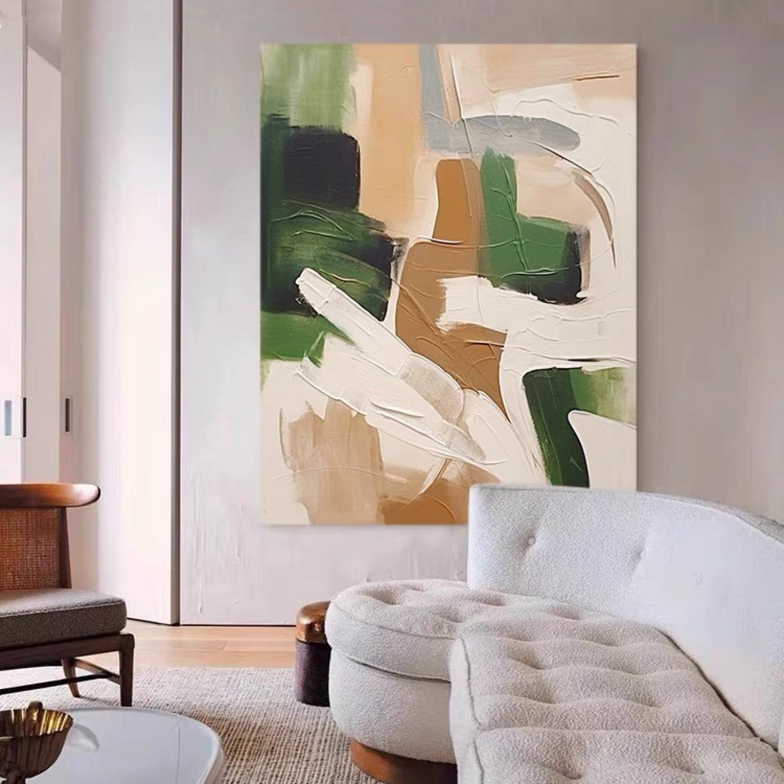 Peinture à l'huile peinte à la main grand format abstrait haut de gamme salon