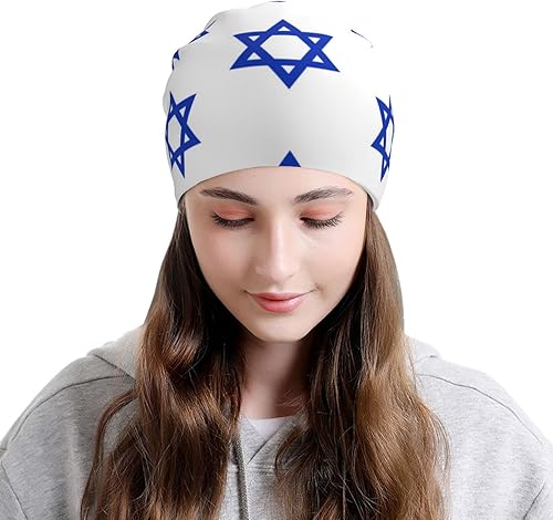 Miniatura 3 de Stars of David - Gorro holgado de punto para invierno, suave, con puños, calavera, regalos para hombres y mujeres, multicolor, Multi