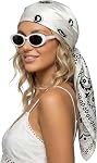 CHUNG 35” Women Satin Large Square Headscarf Bandanas Fashion Scarves Emulation Silk Hair Wraps Beach Scarves