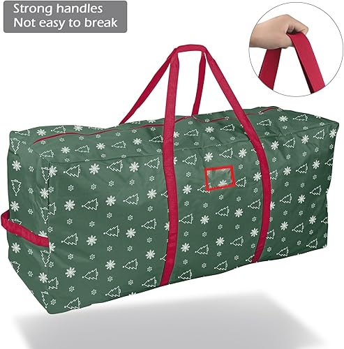 Miniatura 2 de Jangostor Bolsa de almacenamiento para árbol de Navidad de 9 pies, bolsa grande para árboles de Navidad de 9 pies con asas de transporte con