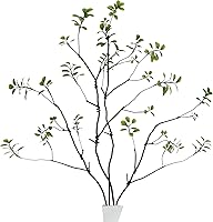 AENTGIU 4pcs Realistic Faux Ficus Greenery Stems for Vases - Bendable 37.8" Fake Eucalyptus Branches, Lifelike Twig Plants for Centerpieces & Home Decor