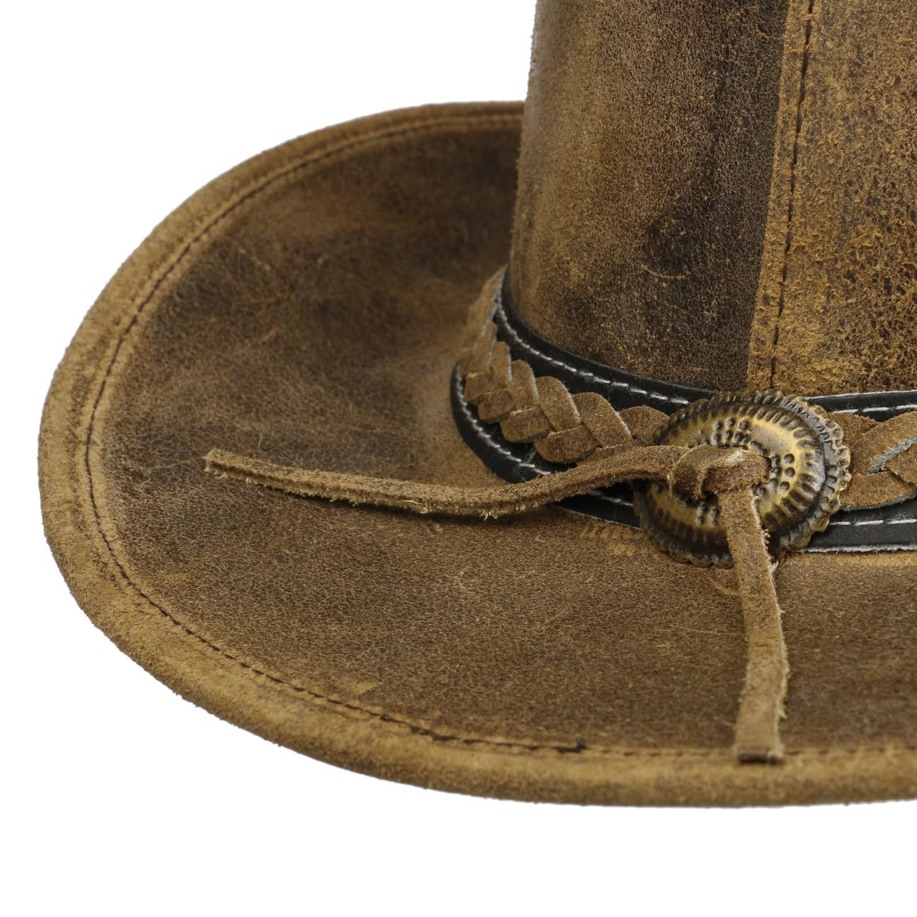 SCIPPIS Chapeau en Cuir Irving