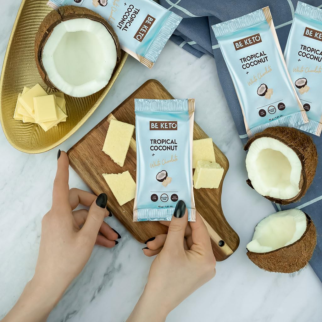 Barretta Keto - Cocco e cioccolato bianco 40g