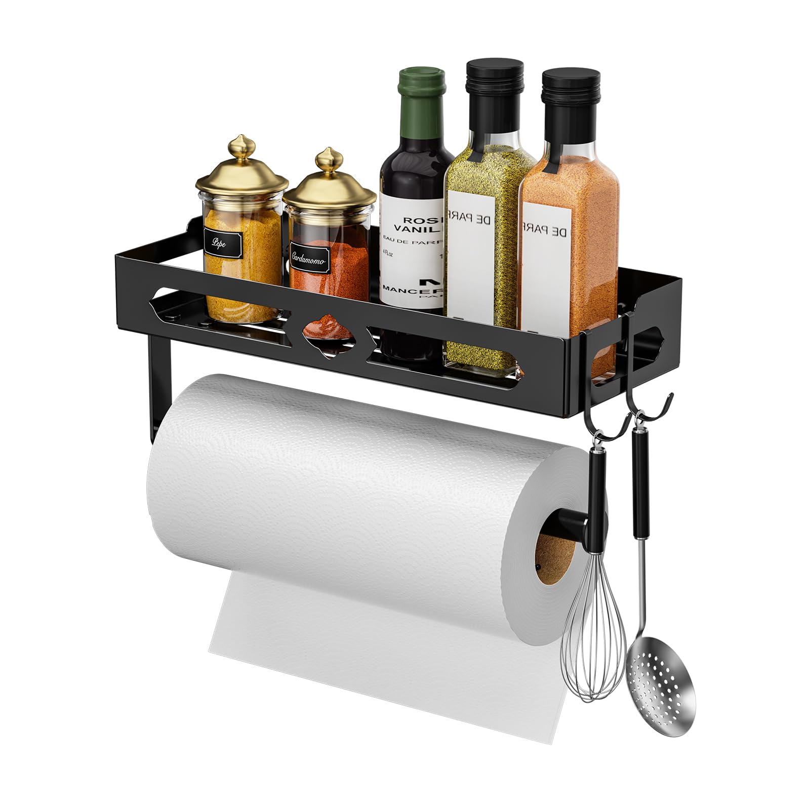 Étagère à épices murale étagères de rangement de salle de bain cuisine