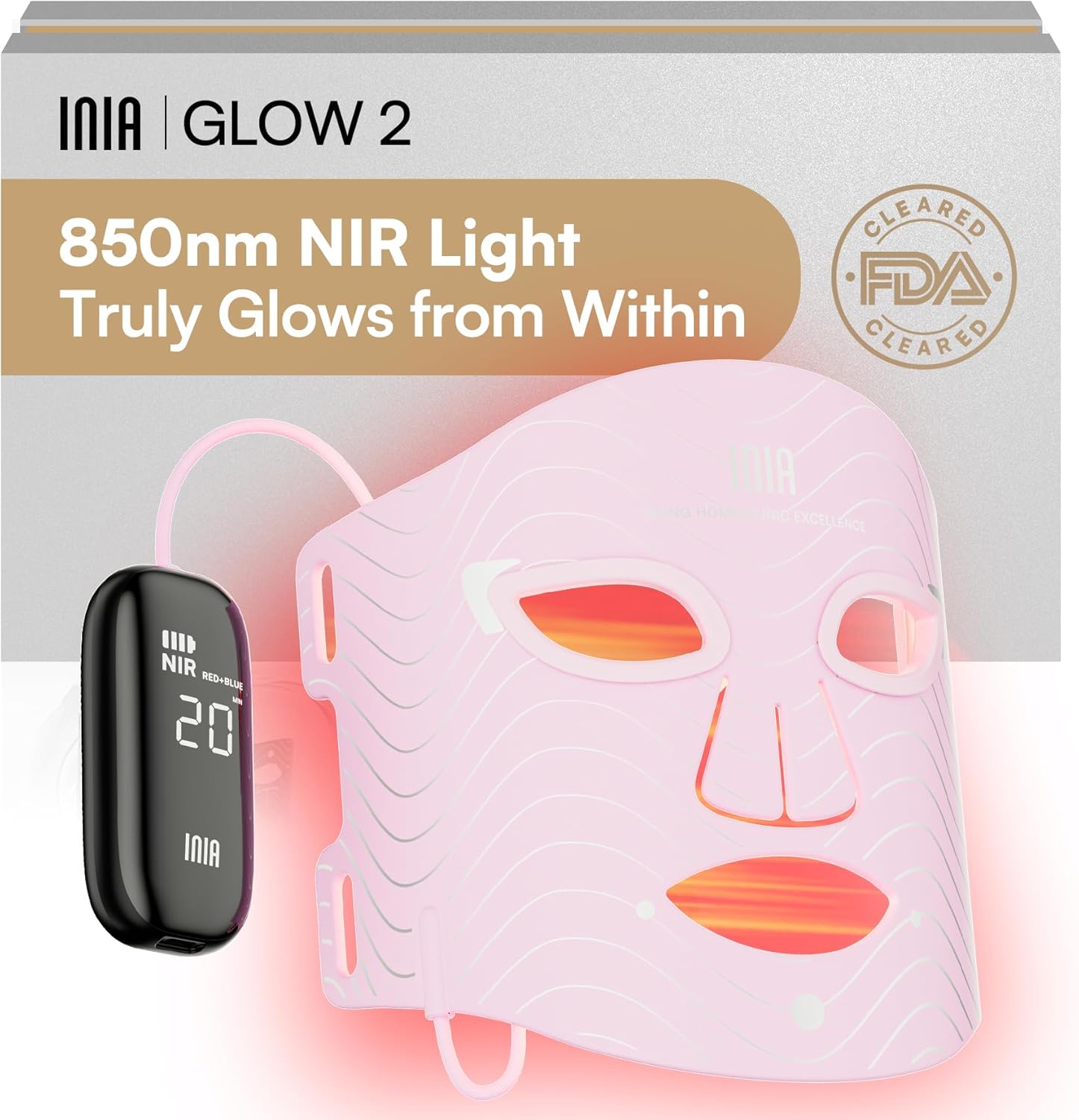 Rechargeable LED Light Therapy Face Mask
