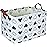 HKEC Rectangle Black Heart Print Storage Basket Empty with Handles, Kids Toys/Books Box, Gift Basket, Room Decor(Black Heart)
