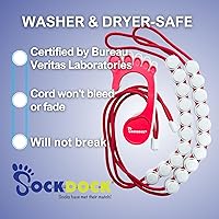 Vista 5 de Solución de lavandería para lavar, secar y almacenar calcetines en pares, engancha y sujeta calcetines pequeños y largos en lavadora, secadora