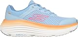 Skechers Femme Max Cushioning Endeavour Canova Basket, Blue Synthetic/Orange Trim, 38 EU - 8