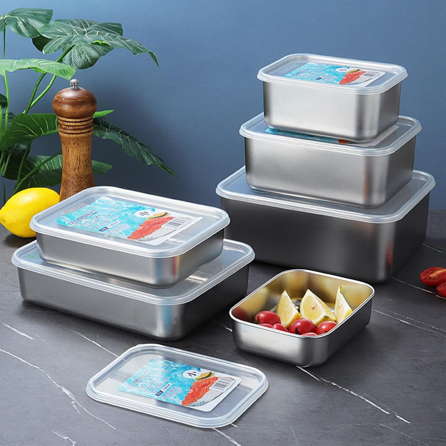 ステンレス鋼スパイスラック 3段式業務用ジャムホルダーセット カフェテリア用キッチンカウンターシェルフ（スペース節約型）