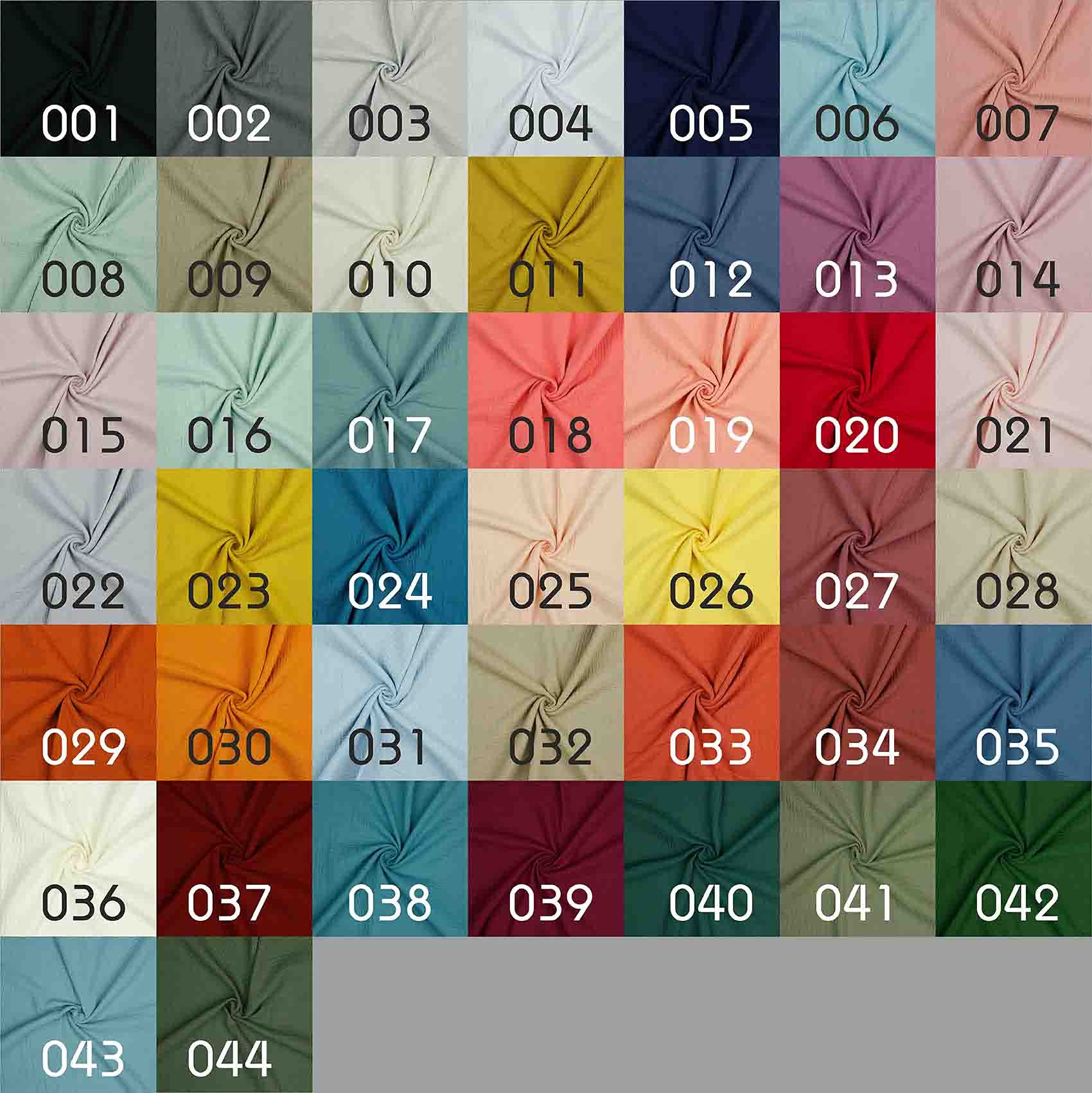 VmG-Store Double Gauze Muslin Fabric Tex Certified Plain Sold by the Metre Over 40 Colours 100% Cotton (001 - Image 2