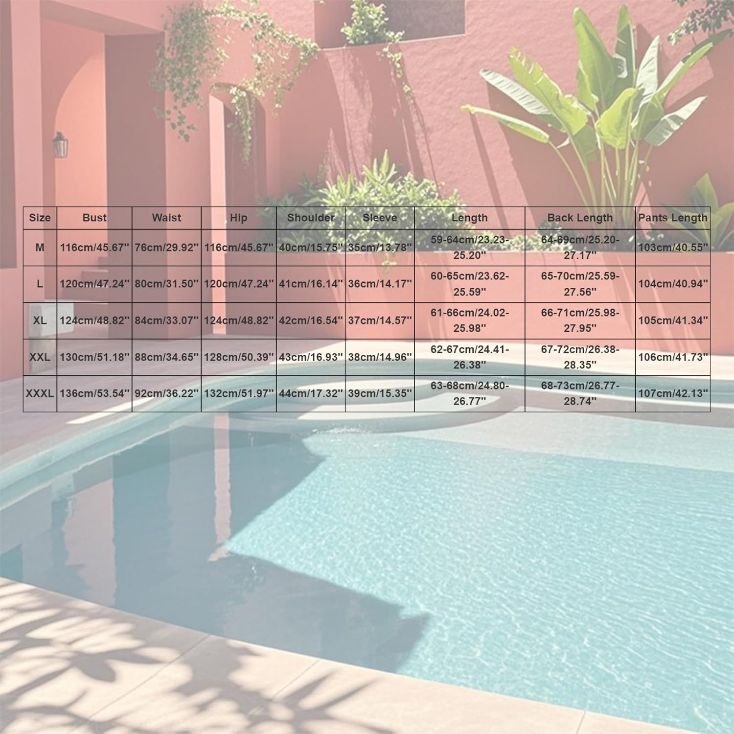 Womens 2 Peice Linen Sets 3/4 Sleeve Embroidered Tops and Wide Leg Straight Pants Spring Summer Flowy Boho Outfits - Image 4