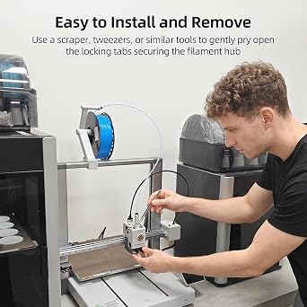 3D Printer Accessories for BambuLab A2L Tool-Head Filament Hub Assembly : Five Way Splitter Replacement, Ensured Stable Switch Consumables Multi-Color Printing