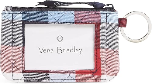 Vista 3 de Vera Bradley Women's Cotton Zip ID Case Wallet