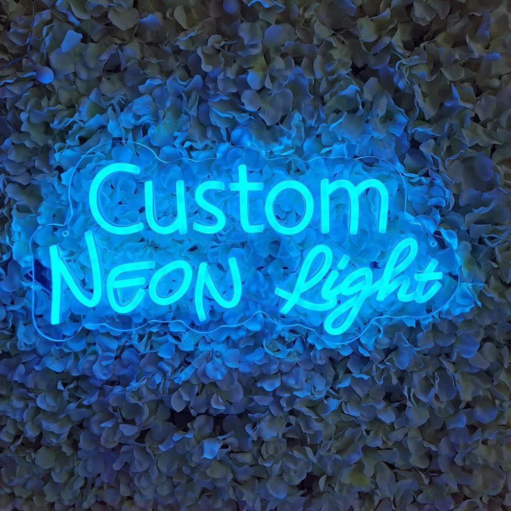 Custom Neon Signs,led Custom Signs for Home Decor,Custom Light up Sign,Birthday,Wedding,Business neon Sign for Reception,Personalized Signs,Production Expedited(4 Lines,50",19 Letters max/line)