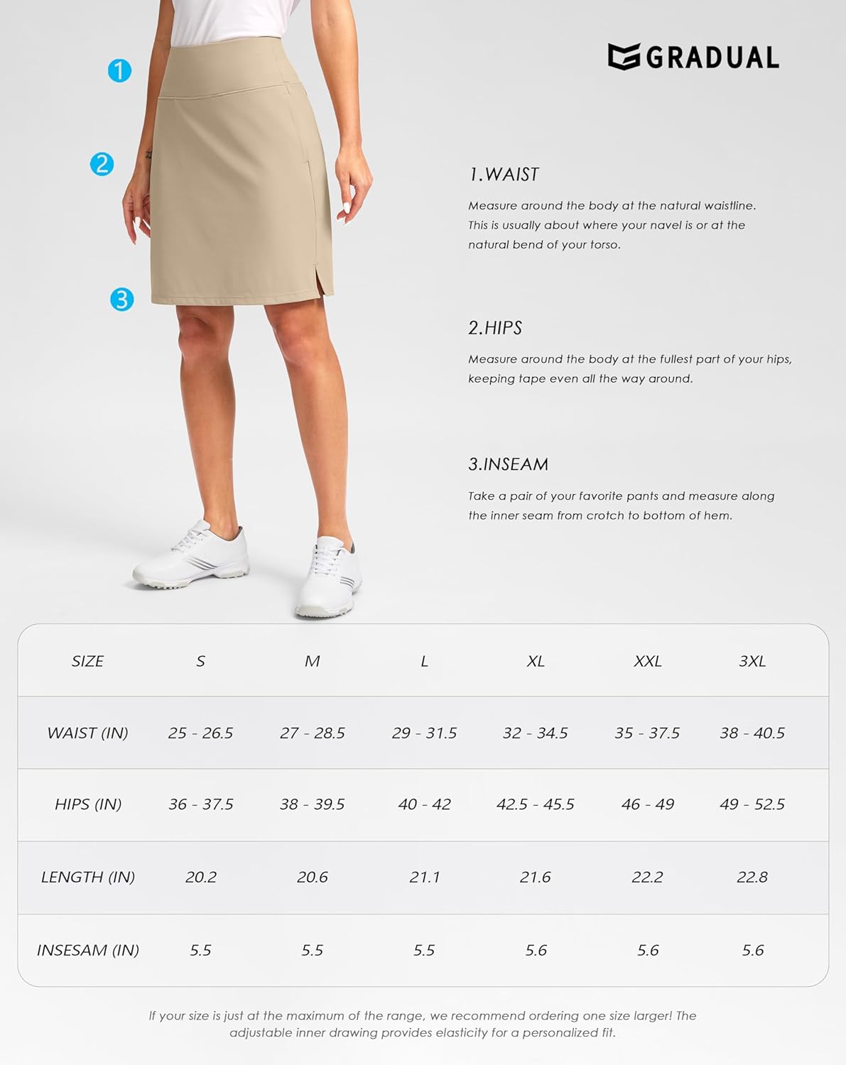 G Gradual 20″ Golf Skorts Skirts for Women with 7 Pockets Knee Length Skort Athletic Modest Long Tennis Skirts for Women G Gradual 20″ Golf Skorts Skirts for Women with 7 Pockets Knee Length Skort Athletic Modest Long Tennis Skirts for Women