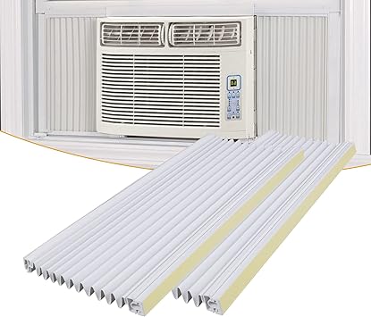 منتجات LBG نافذة AC عازلة لوحة جانبية تناسب وحدات مكيف الهواء نافذة استبدال الشاشة ، 17 "H x 10" W ، 2 Pack ، White