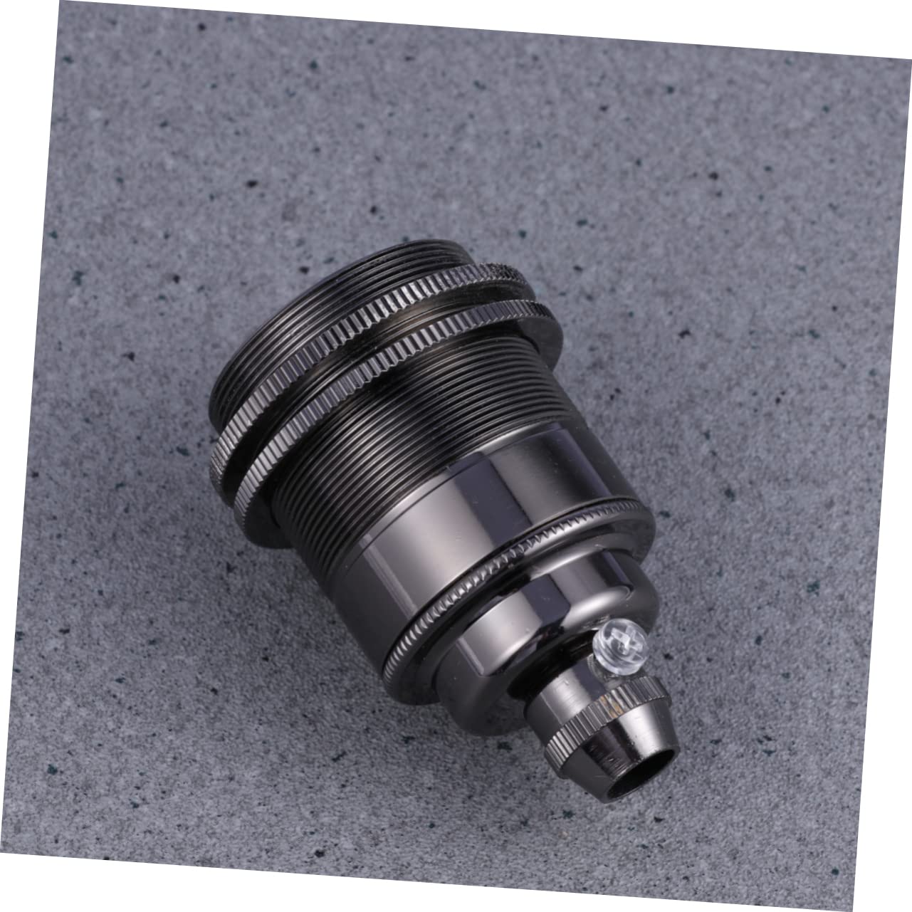 HOMSFOU Portalampada E27 in Metallo Adattatore Universale Nero Isolato in Ceramica Per Lampadine Da 110 Lampadine Compatibile Con Lampade A Sospensione.