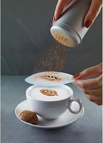 Miniatura 2 de Aerolatte Juego de 6 plantillas de capuchino para café con leche y decoración de productos horneados