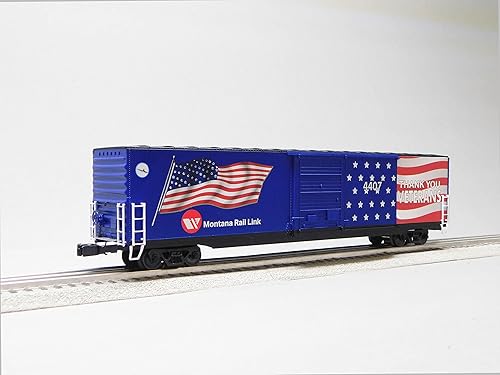 LIONEL Montana Rail Link Bandera iluminada BOXCAR #4407 O Gauge