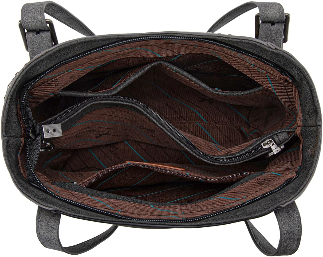 Montana West Western Tote Bag for Women Embroidered Shoulder Bag Tooled Purse - Image 6