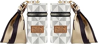 Paquete de 2 llaveros para lápiz labial con d...